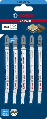 مجموعة شفرات المنشار الكهربائي Bosch EXPERT لتنظيف الخشب الصلب من الجانبين T308BF.