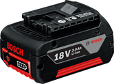 Bosch 18V 3.0Ah Li-Ion battery pack.