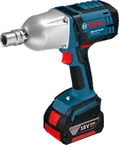 Bosch GDS 18 V-LI HT cordless impact wrench, 650 Nm torque.