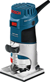 Bosch GKF 600 palm router, 600W compact woodworking tool.