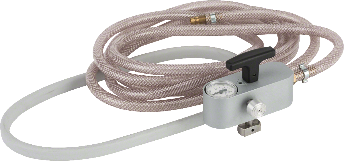 Bosch 1-piece vacuum set with gauge and hose.