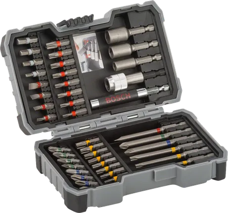 Bosch 43-piece power tool bit set.