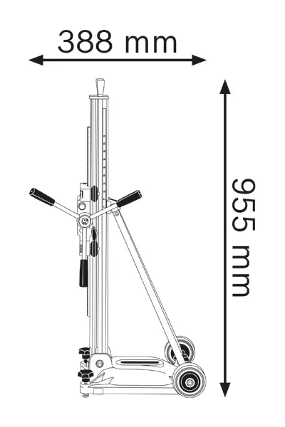 Drill stand dimensions.