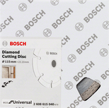 Bosch Diamond Cutting Disc 115mm for universal use.