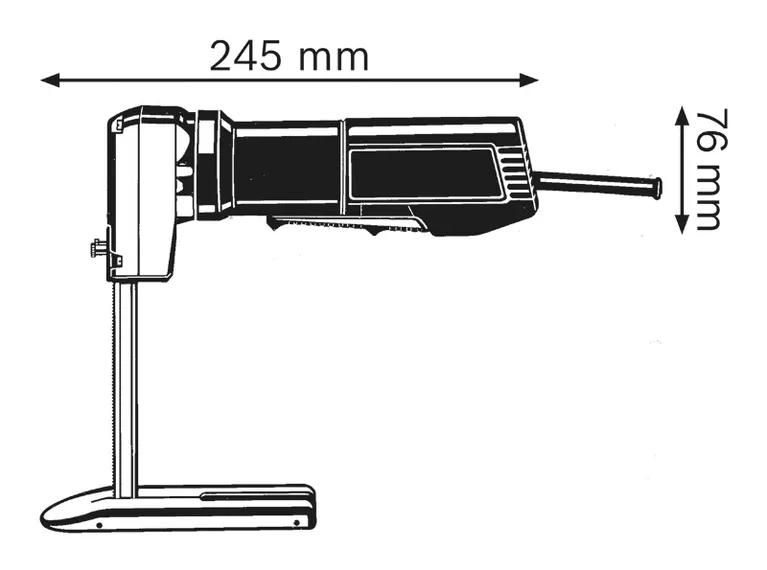 Foam cutter dimensions.