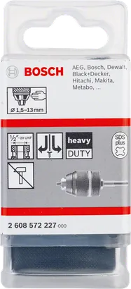 Bosch SDS plus keyless chuck 1.5-13mm heavy duty.