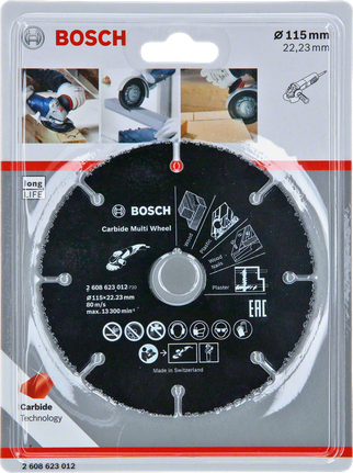 Bosch 115mm carbide multi wheel cutting disc.