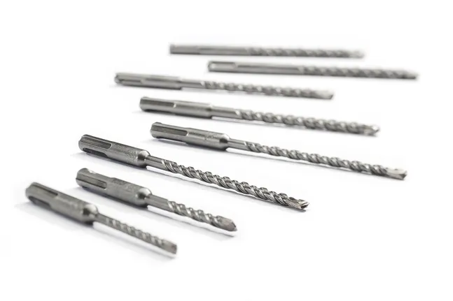 Bosch SDS plus hammer drill bit set for masonry.