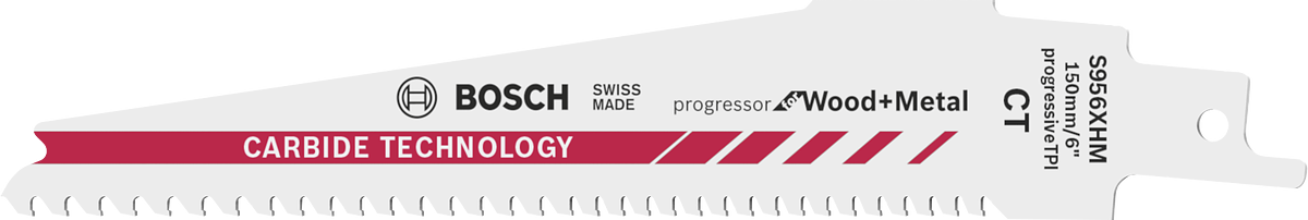 Bosch S956XHM saw blade for wood and metal cutting.