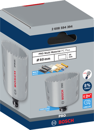 Bosch 60 mm PRO Multi Material hole saw.