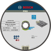 Bosch PRO stainless steel cutting disc 230 mm for Inox.