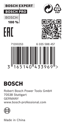 Bosch reduction ring 30 x 1.8 x 20 mm.