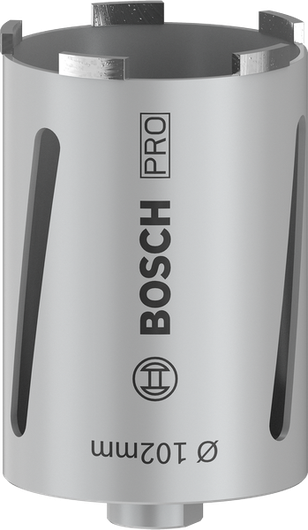 Bosch PRO Core Cutter dry 102 mm for masonry drilling.