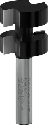 Bosch PRO Router Tongue Jointing Bit, 8 mm shank.