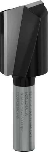 Bosch PRO Router Straight Bit two flutes 20x24.6 mm.