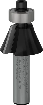 Bosch PRO Router Bit Chamfer 25° shank 8 mm.