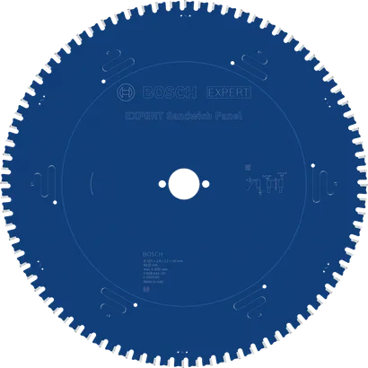Bosch EXPERT Sandwich Panel circular saw blade, 80 teeth.