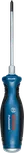 Phillips screwdriver with a blue and black ergonomic handle.