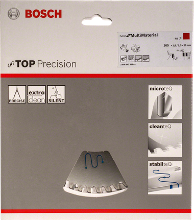 Lame de scie Bosch Top Precision Best for MultiMaterial 165 × 20 mm.