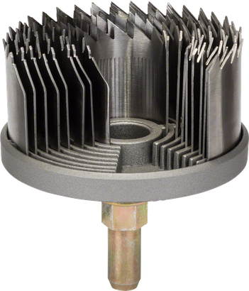 Coffret de 8 fraises à trous Bosch 25-68 mm pour le perçage.