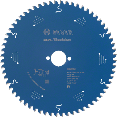 Lame de scie circulaire Bosch Expert pour Aluminium, 64 dents.