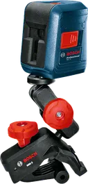 Outil de nivellement laser Bosch GLL 2 avec support de serrage.