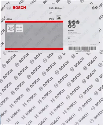 Feuille abrasive Bosch J410 P80.