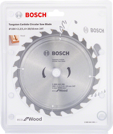 Lame de scie circulaire Bosch Eco pour le bois.