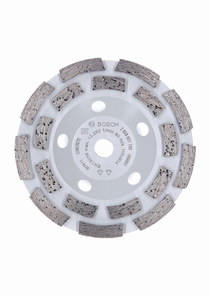 Tête de meulage diamantée Bosch Expert pour béton longue durée.