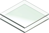 Verre minéral.