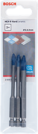 Jeu de forets Bosch HEX-9 HardCeramic 5/6/8 mm.