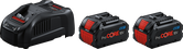 Coffret de démarrage Bosch avec chargeur GAL 1880 CV et deux batteries ProCORE 18V 5,5Ah.