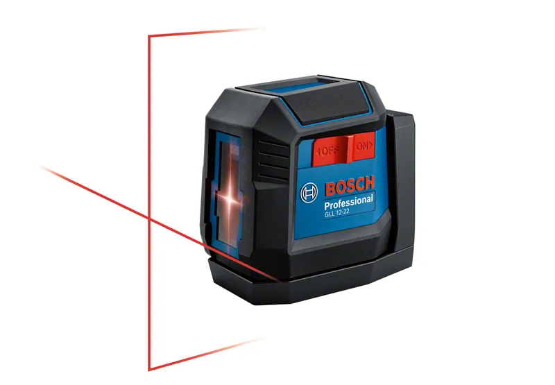 Outil de nivellement laser Bosch GLL 12-22 avec une portée jusqu'à 12 m.