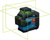 Outil de nivellement laser Bosch GLL 80-33 G avec lignes vertes.