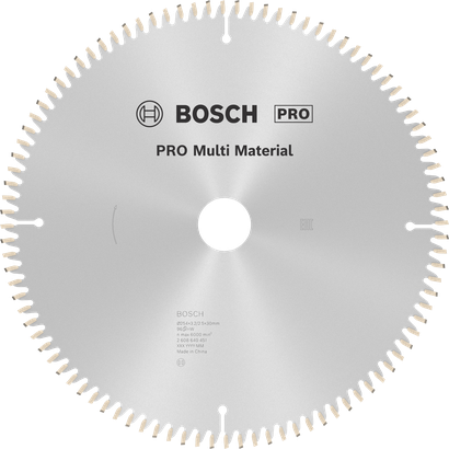 Lame de scie circulaire multi-matériaux Bosch PRO, 96 dents.