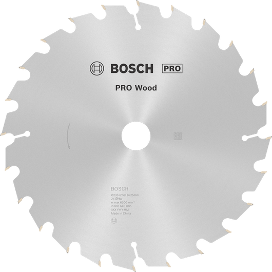 Lame de scie circulaire Bosch PRO Wood 235 mm pour la coupe du bois.