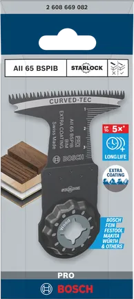 Lame pour outil multifonction Bosch PRO AII 65 BSPIB 65×40 mm.
