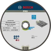 Disque à tronçonner Bosch PRO en acier inoxydable 230 mm pour Inox.