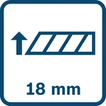 Diamètre de la lame : 18 mm.