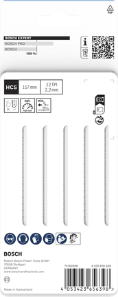 Pack de lames de scie sauteuse Bosch EXPERT Wood 2-side clean T308BOP.
