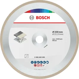 Disque à tronçonner céramique Bosch 230 mm pour carrelage.