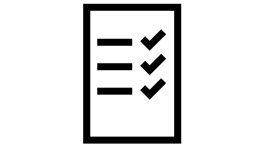 Простий контрольний список з трьома галочками та порожніми рядками.