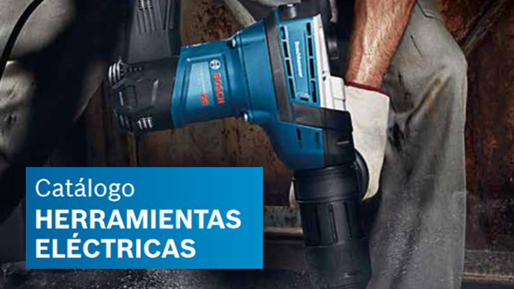 Una herramienta eléctrica Bosch Professional es sostenida por una persona.