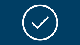 Bela kljukica v krogu na modrih ozadju.