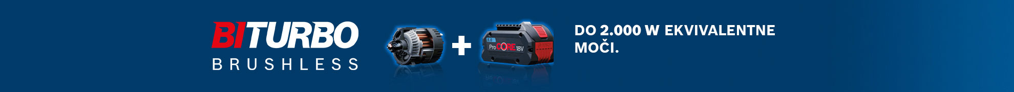 Bosch Professional akumulatorska orodja na modrem ozadju, moderna in močna.