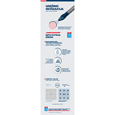 Bosch Professional įrankių lapas su grafinėmis instrukcijomis ir tekstu.