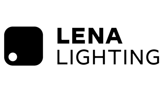 Logo LENA LIGHTING v černé barvě na světlém pozadí.