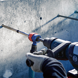 HERZO Universal Drill Dust Collector - 70mm Max Diameter Dust Shroud For Hammer Drills