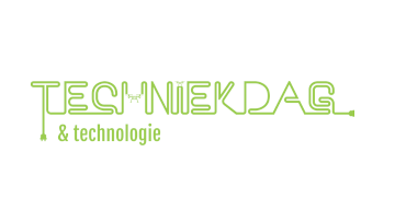 Logo van Technikdag in groene tekst op een witte achtergrond.