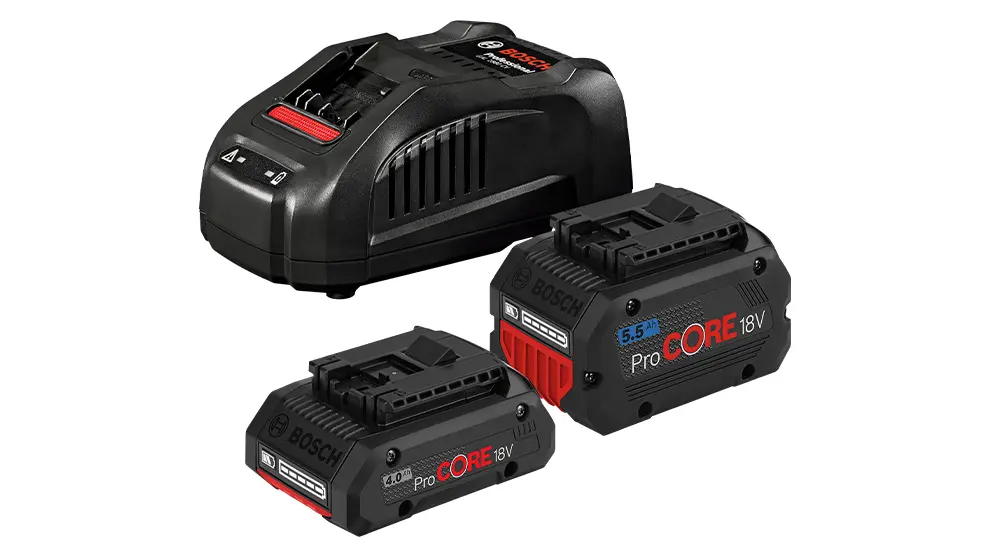 Bosch ProCORE18V 4,0Ah + ProCORE18V 5,5Ah + GAL 1880 CV Professional